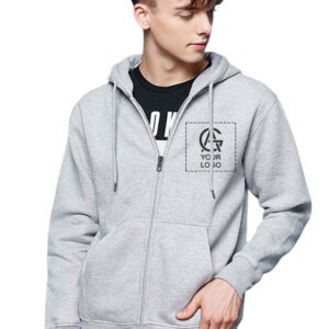 330GSM Hooded Zipper Sweatshirt