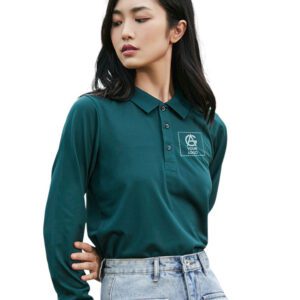 200GSM Long-sleeved Lapel Polo Shirt