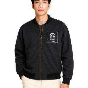 Retro Zipper Bomber Jacket