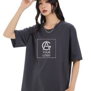 220GSM Cotton Trendy Round Neck Short-sleeved T-shirt