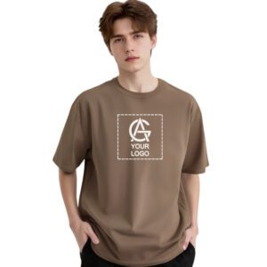 260GSM Straight Shoulder Round Neck T-shirt