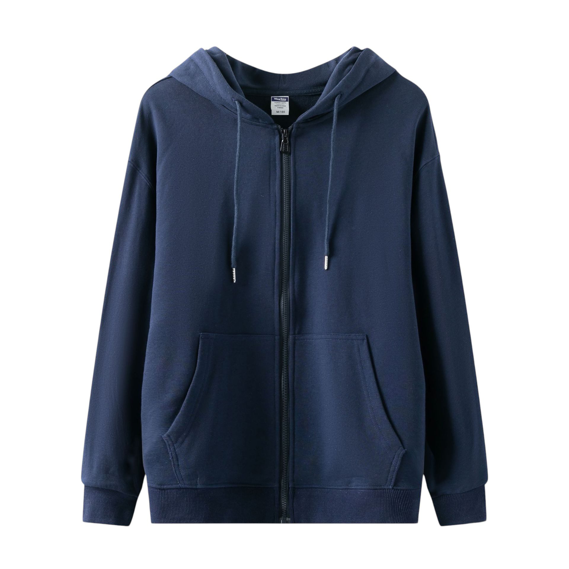 300GSM Heavyweight Cotton Zipper Double Layer Hood Pocket Sweatshirt - Image 8
