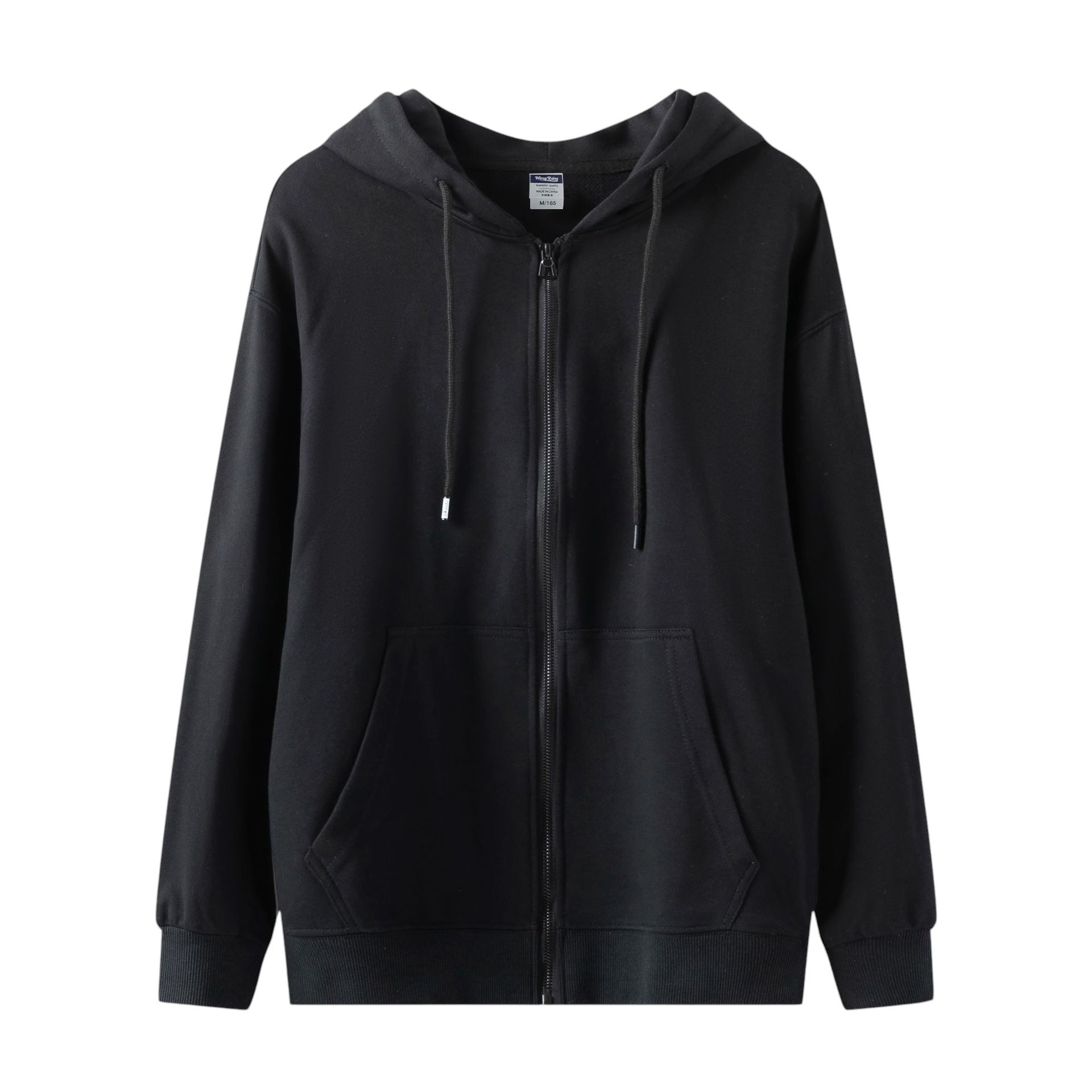 300GSM Heavyweight Cotton Zipper Double Layer Hood Pocket Sweatshirt - Image 7