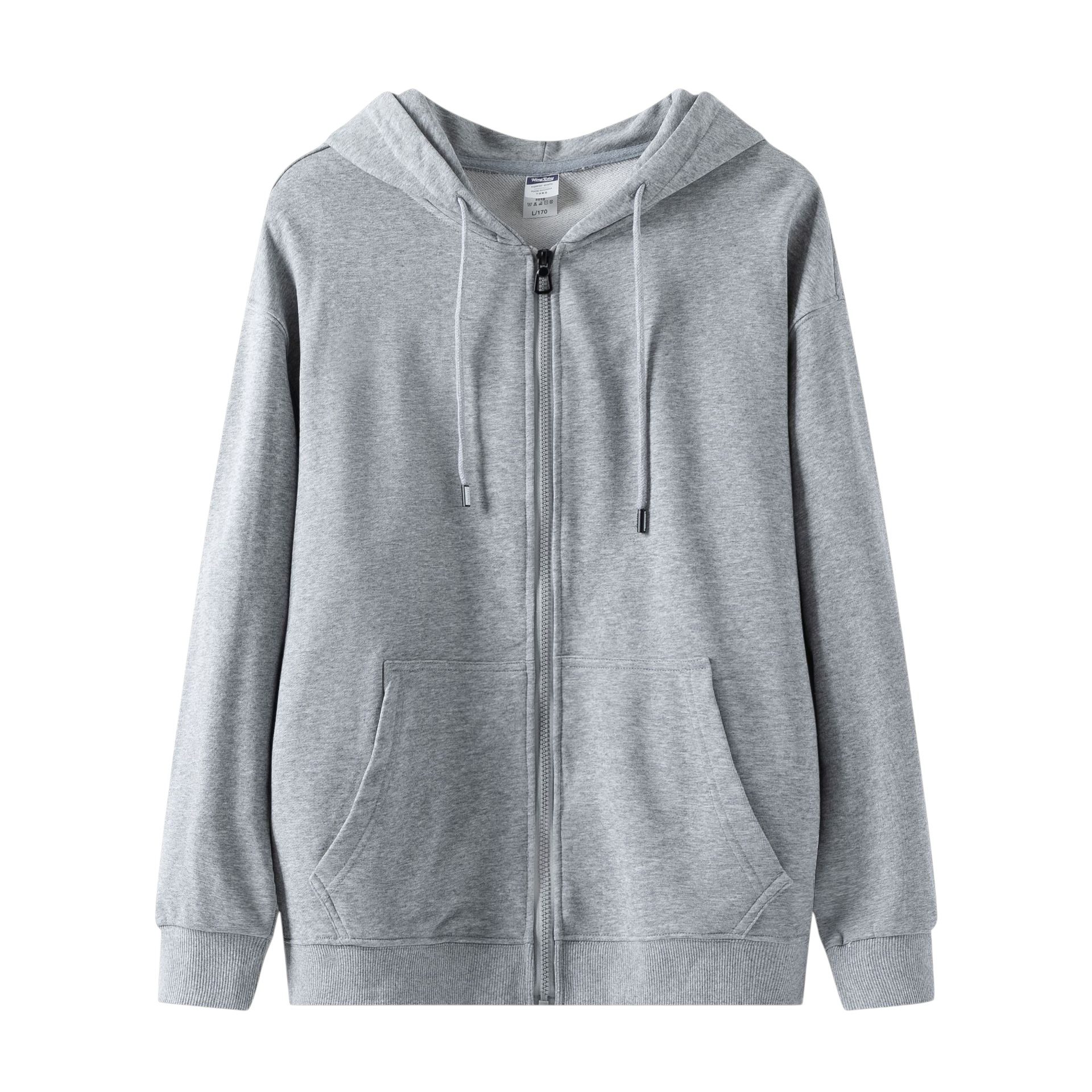 300GSM Heavyweight Cotton Zipper Double Layer Hood Pocket Sweatshirt - Image 6