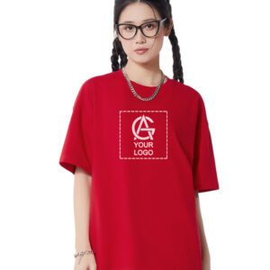 230GSM Straight Shoulder Round Neck T-shirt