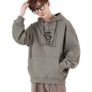 330GSM Pure Cotton Hooded Pullover Sweatshirt
