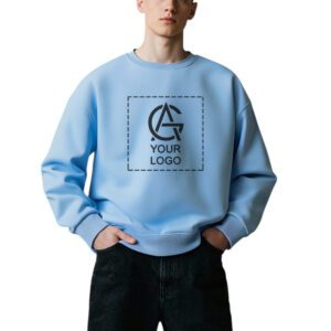 450GSM Pure Cotton Round Neck Pullover Sweatshirt