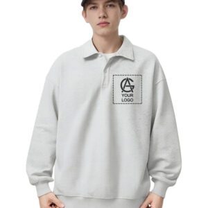 350GSM Pure Cotton Polo Lapel Sweatshirt