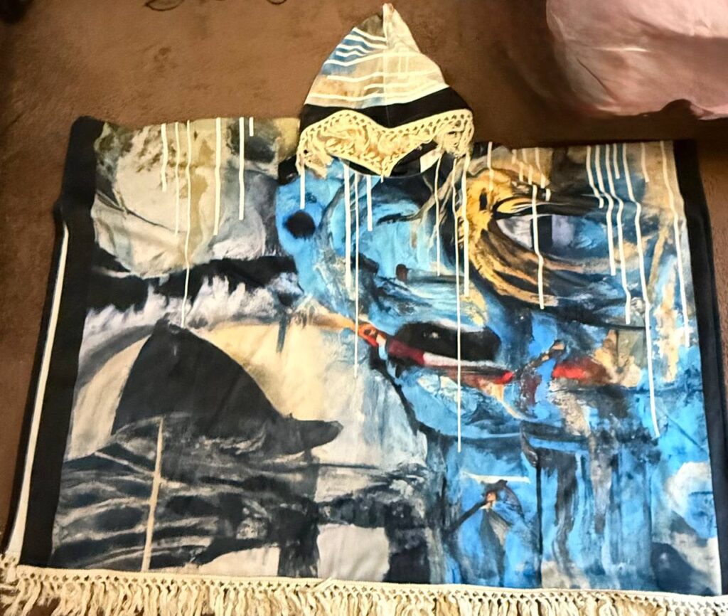Bold and Unique Poncho Design