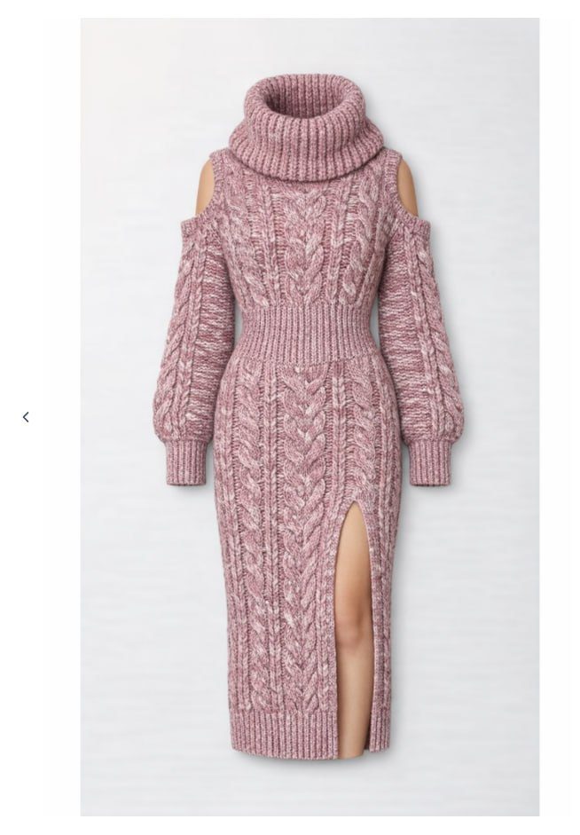 atlas knit dress Maxi Development Liwanay