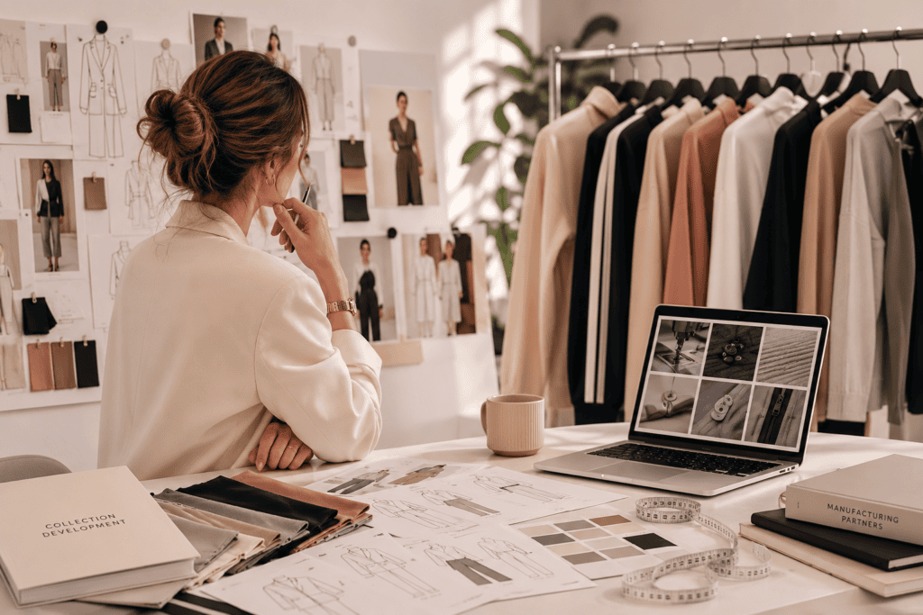 Comparing private label clothing manufacturers for a fashion brand